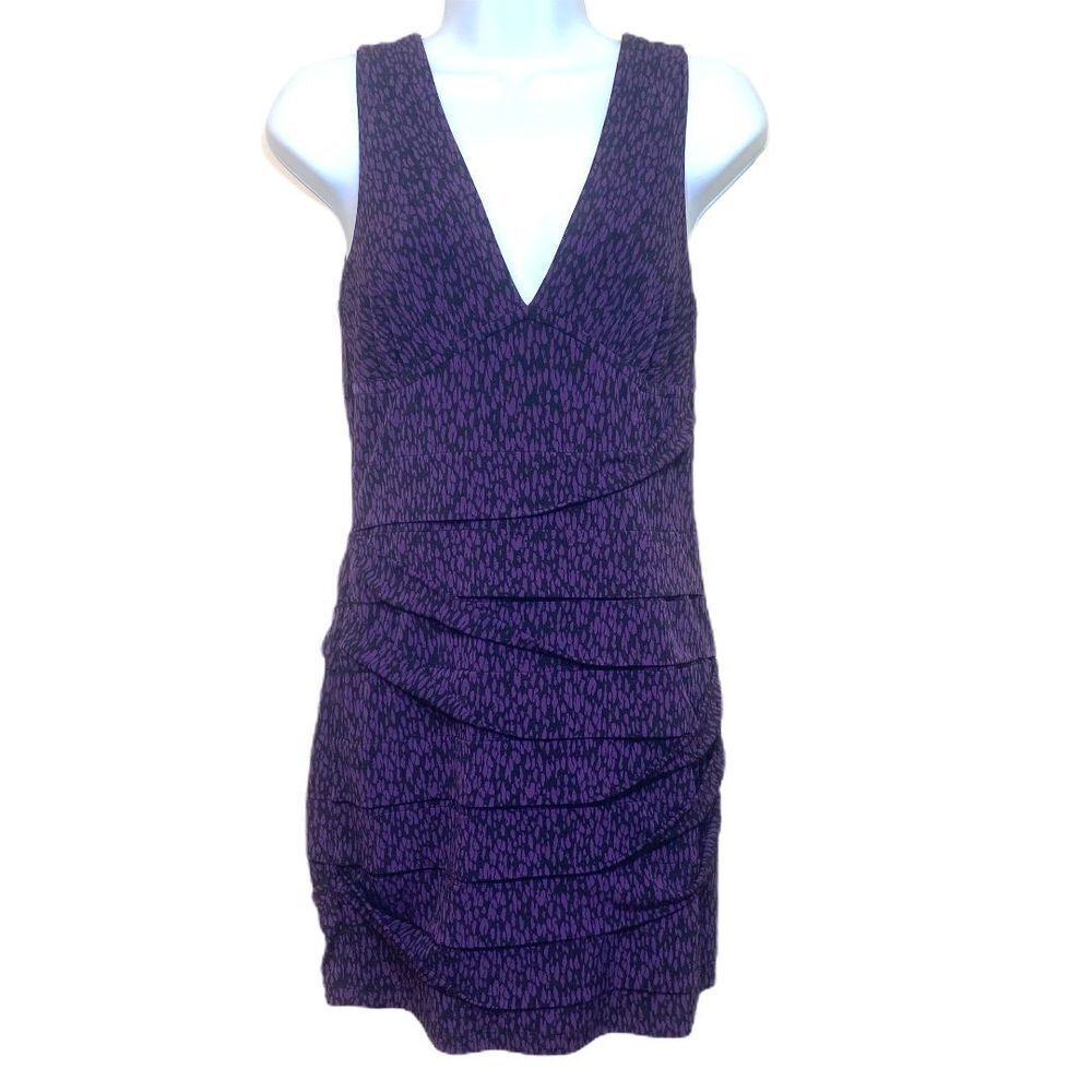 BCBGeneration Ultraviolet Twist Pleat Dress